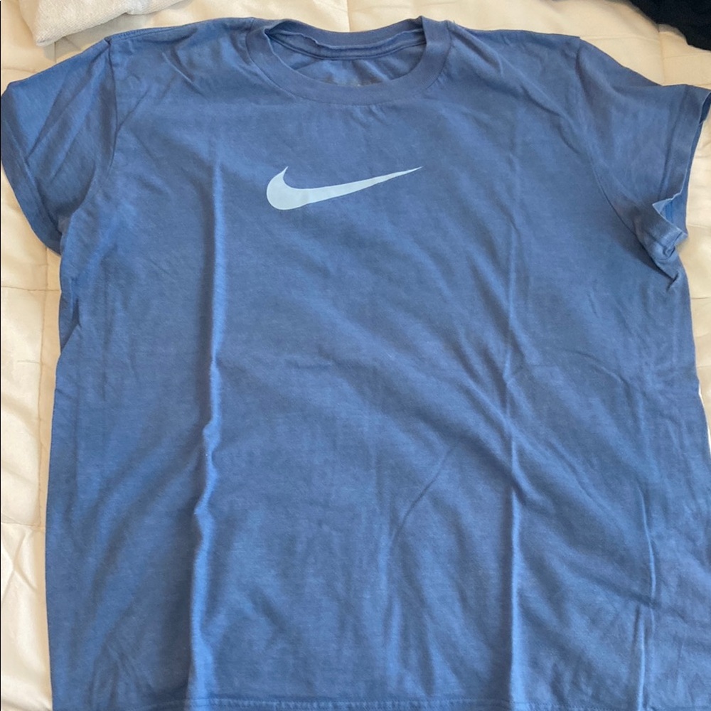 Nike Blue T-Shirt with Logo